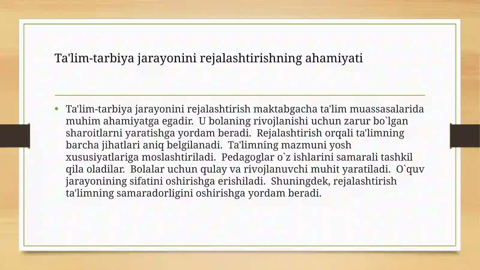 Maktabgacha talim muasasalarida talim tarbiya ishini rejalashtirish va xisobga olish 3