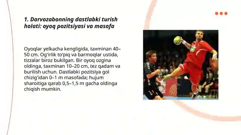 Darvozabonning dastlabki turish holati (Gandboll) 3