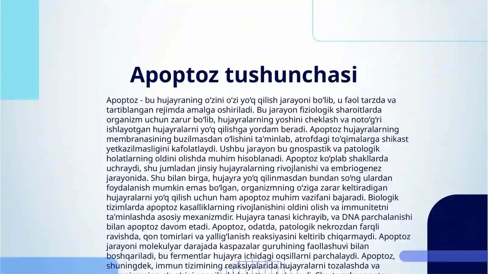 HUJAYRA APOPTOZI VA UNING BIOLOGIK AHAMIYATI 3