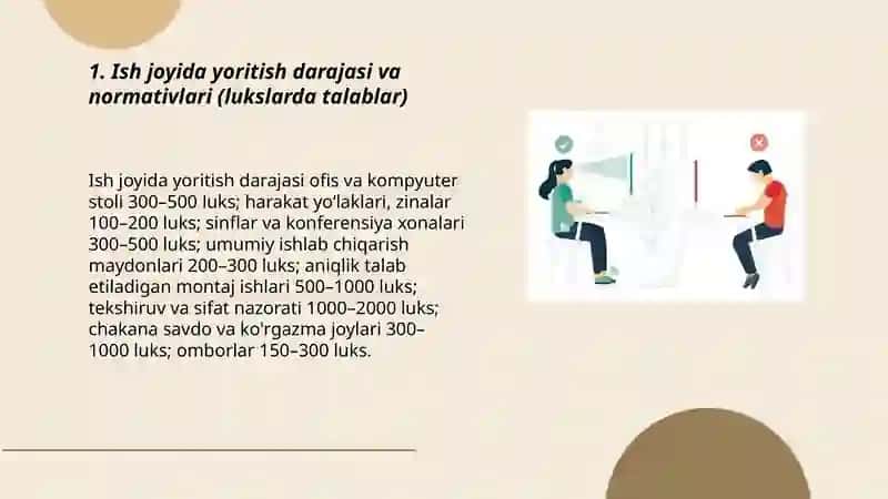 Ish joylarida koʻrish salomatligini saqlash: ergonomik talablarga rioya qilish 3