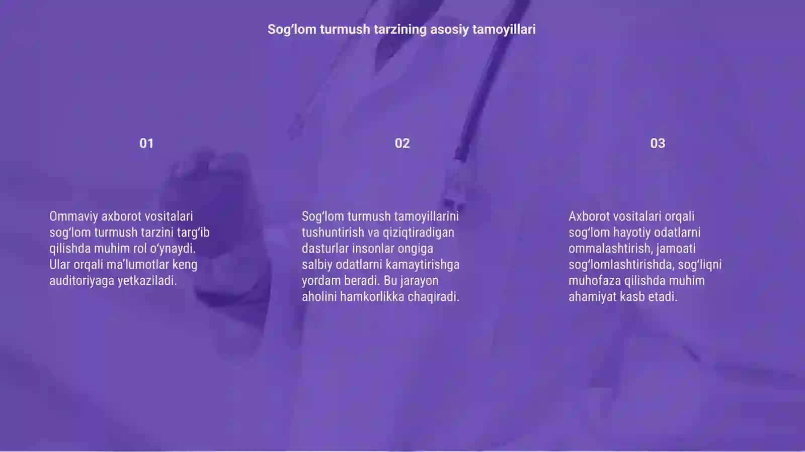 Sogʻlom turmush tarzini shakllantirishda ommaviy axborot vositalarining ahamiyati 3
