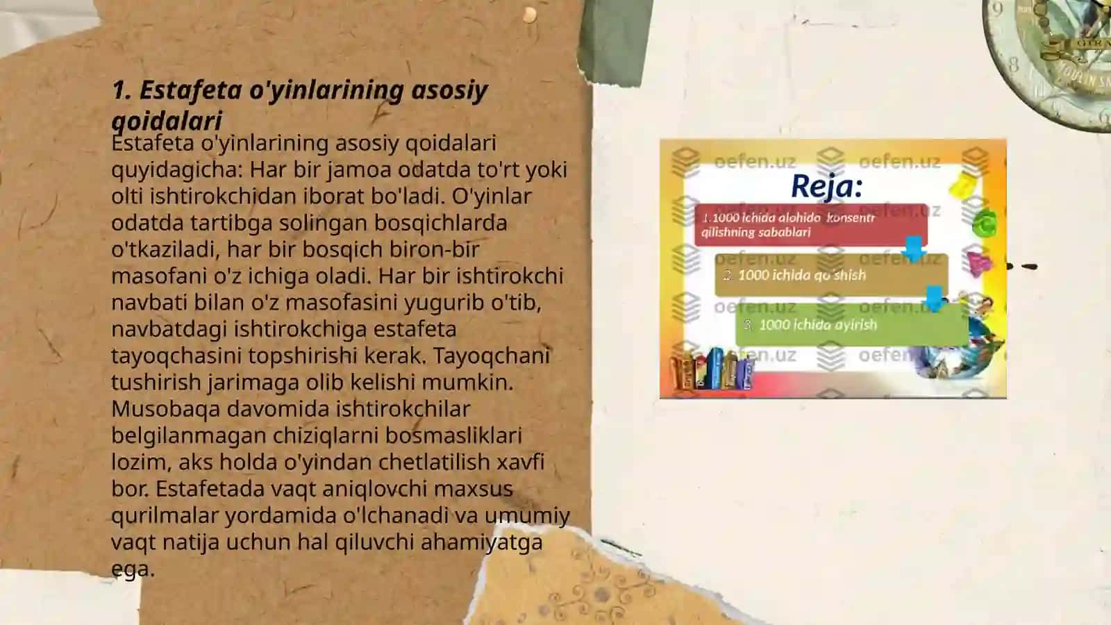 Estafeta o'yinlarini o'tkazish metodikasi 3