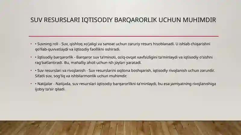 Suvresurslarixavfsizligivamintaqaviyiqtisodiybarqarorlik(MarkaziyOsiyomisolida) 3