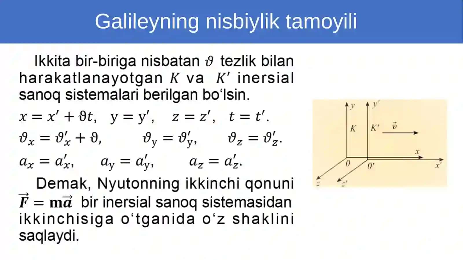 Maxsusnisbiylik nazariyasi asoslari 3