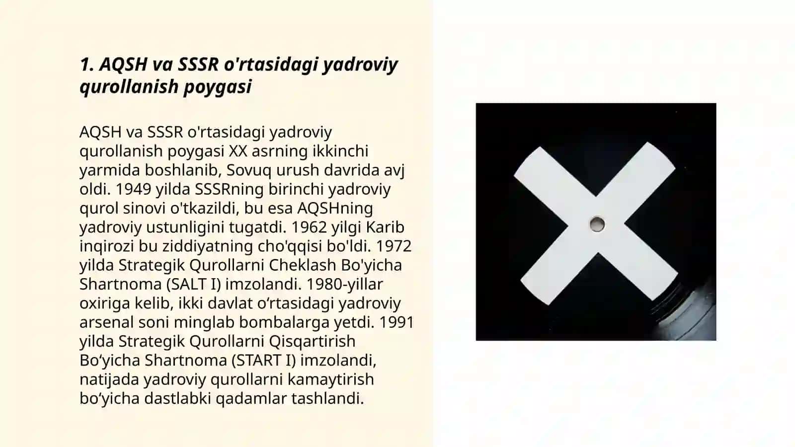 AQSH va SSSR o’rtasidagi qurollanish poygasi 3