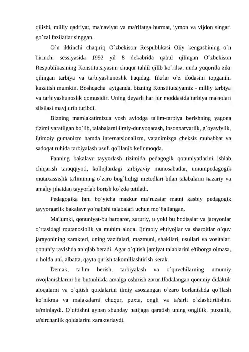 Ta'lim qonuniyatlari va qoidalari 3