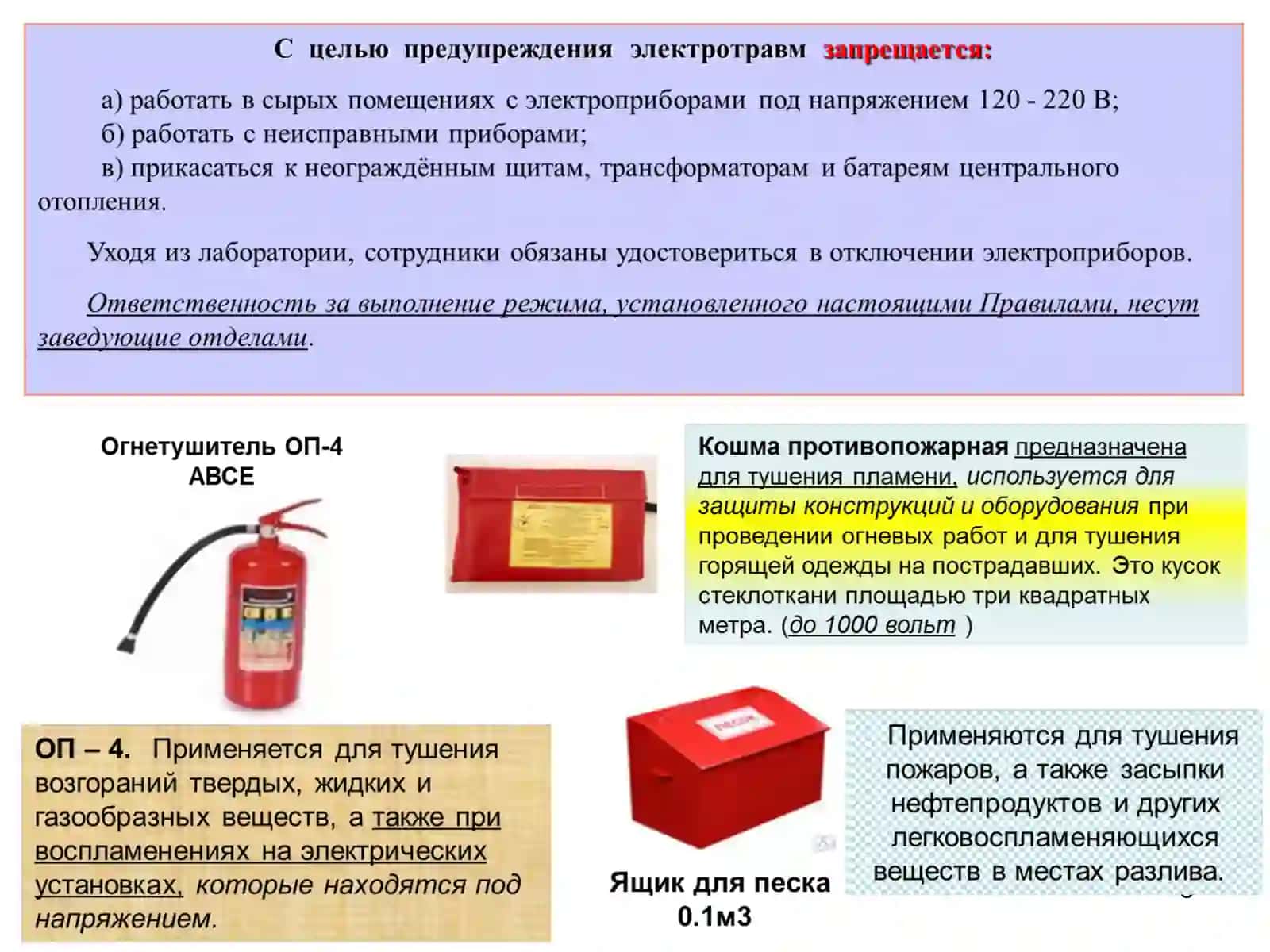 ТЕХНИКА БЕЗОПАСНОСТИ ПРИ РАБОТЕ С ЭЛЕКТРОПРИБОРАМИ 3