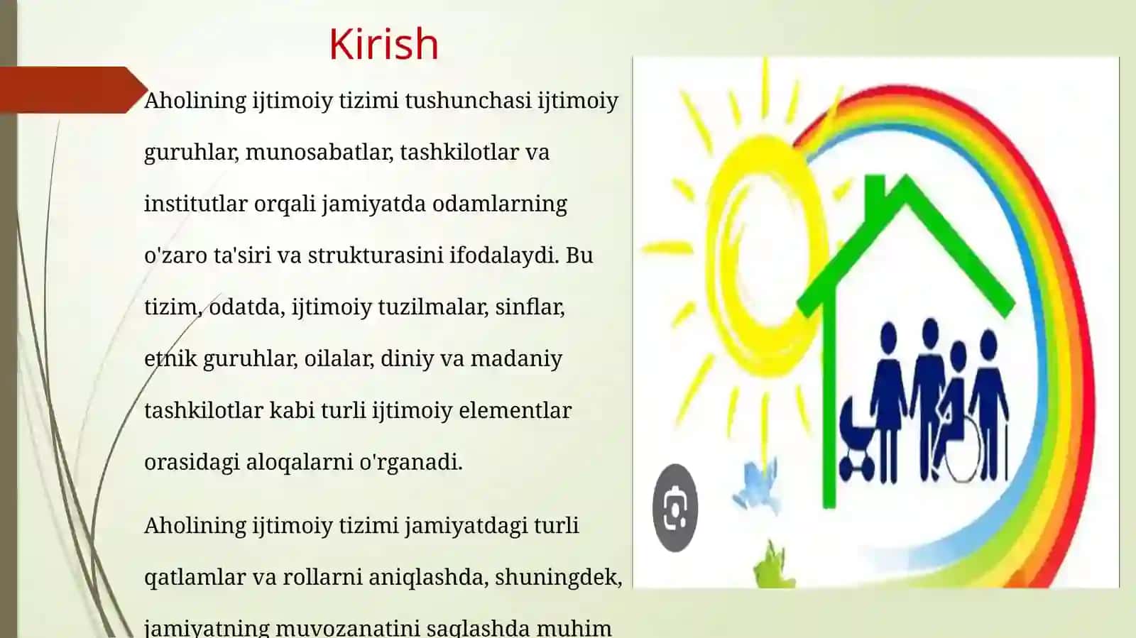 Aholini ijtimoiy tizimi, tarkibi, tamoyillari va shakillari 3