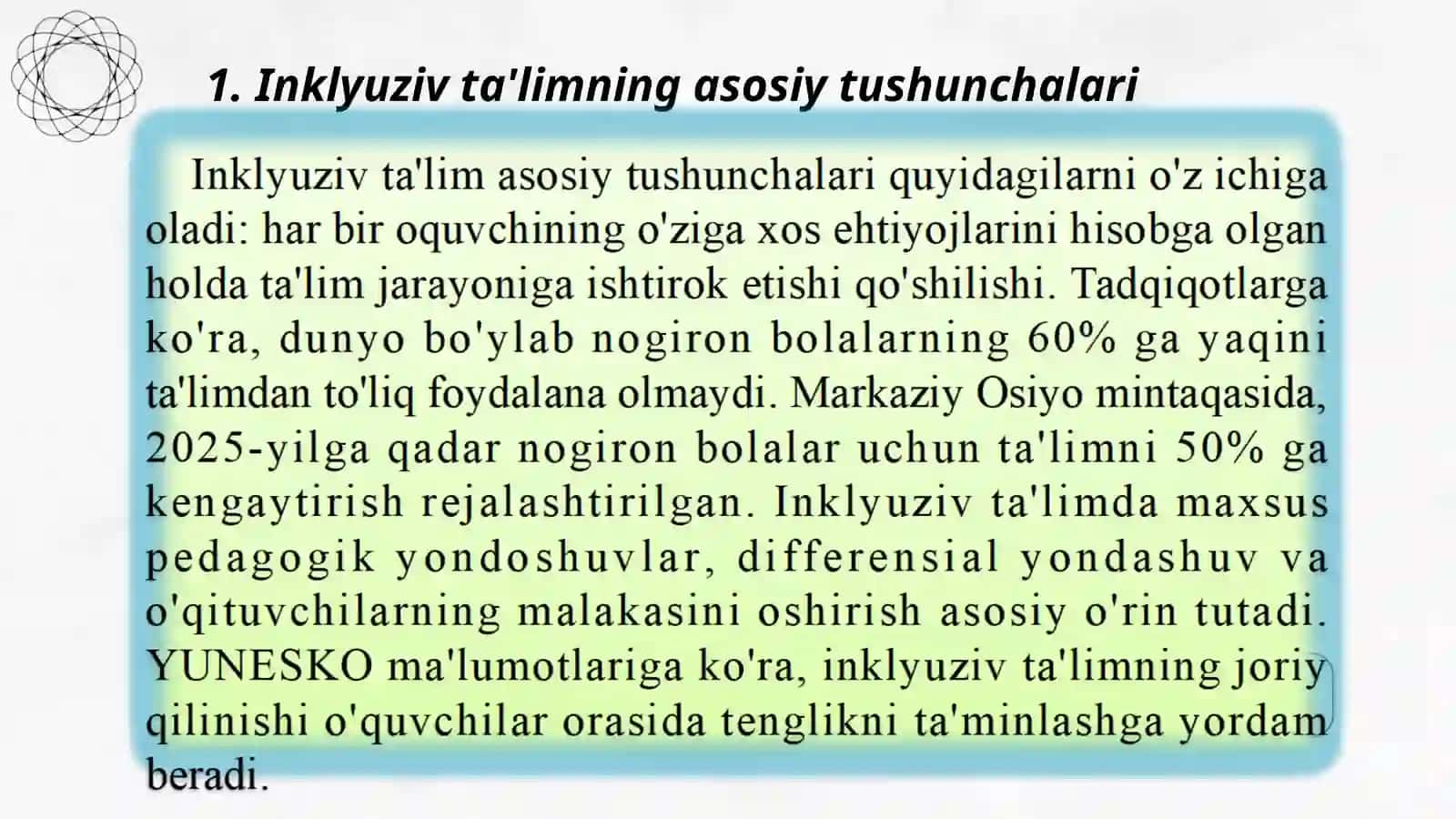 Inklyuziv ta’lim siyosatining jahon miqiyosida huquqiy-me’yoriy asoslari 3