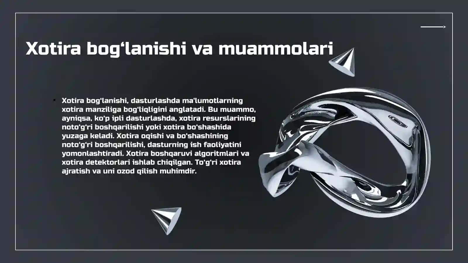 Parallel dasturlashda xotira bilan bog‘liq muammolar va ularning yechimlari. 3