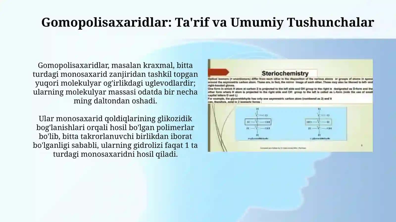 Gomopolisaxaridlar va Heteropolisaxaridlar 3