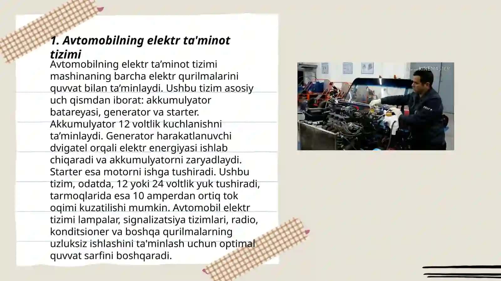 Harbiy avtomobillarni elektr jihozlari 3