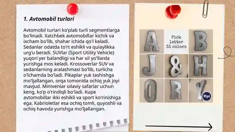 Xat turlari 3