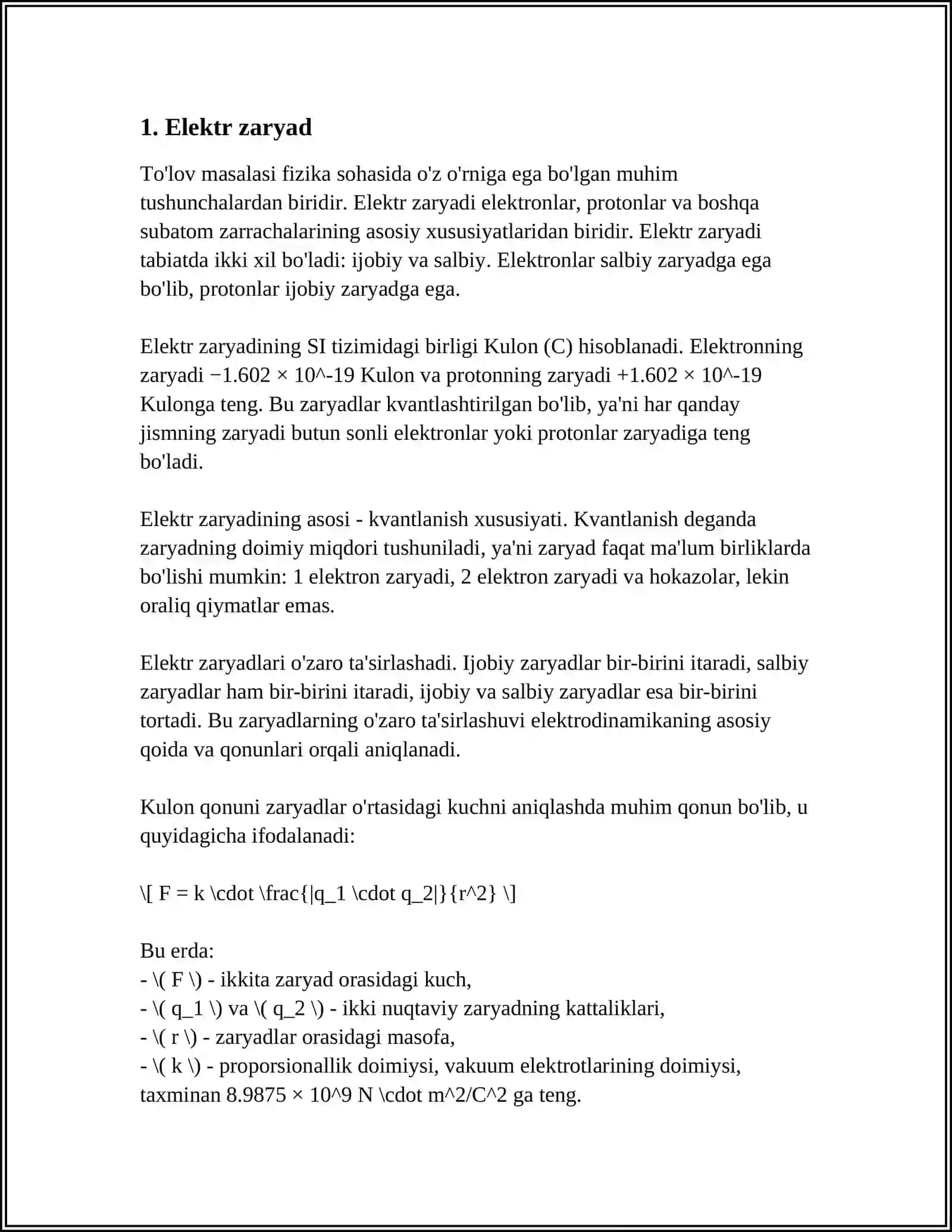 ELEKTROSTATIKA ASOSLARI 3