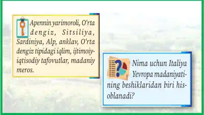 Italiya Respublikasi Geografiyasi 3