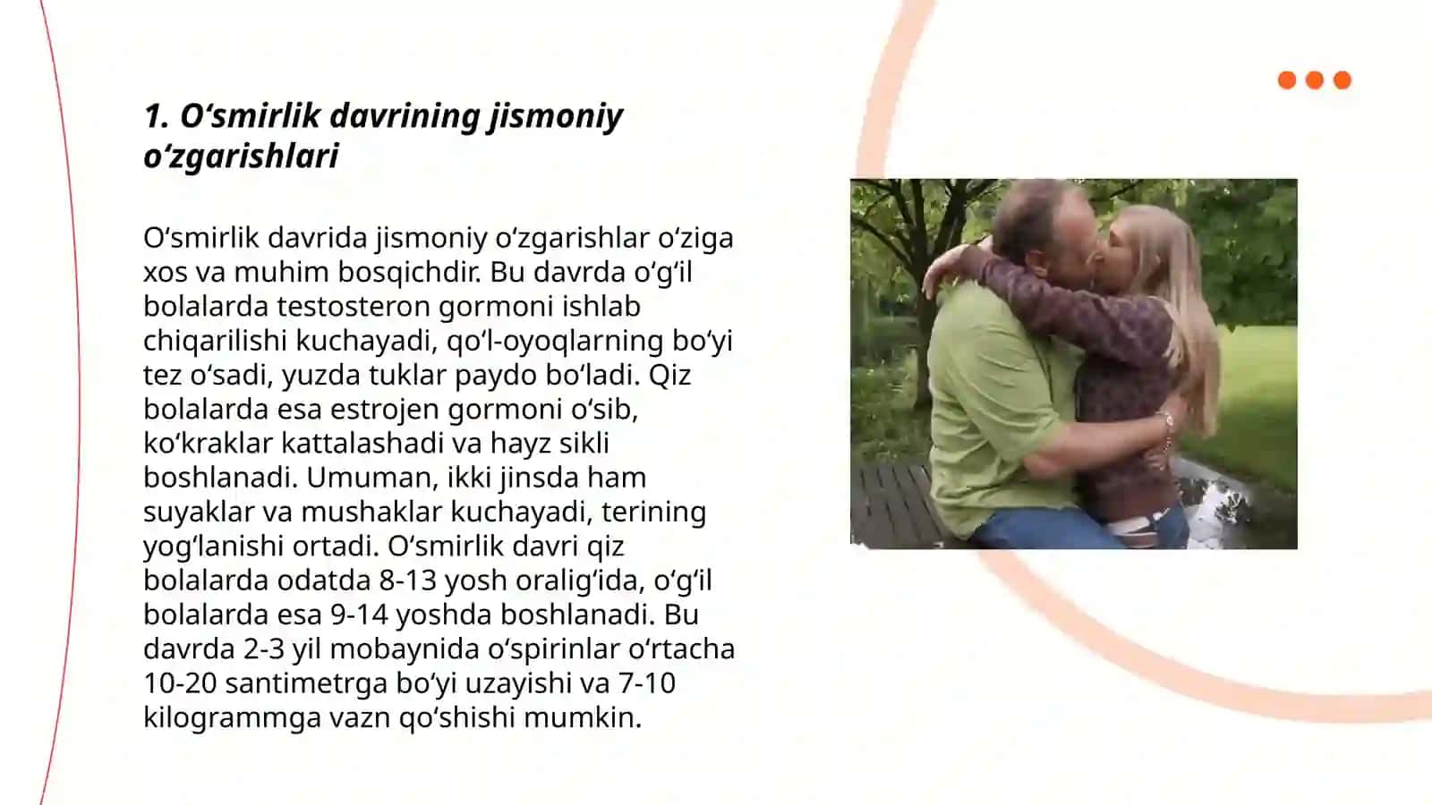 Oʻsmirlik davri va oʻspirinlik davri 3