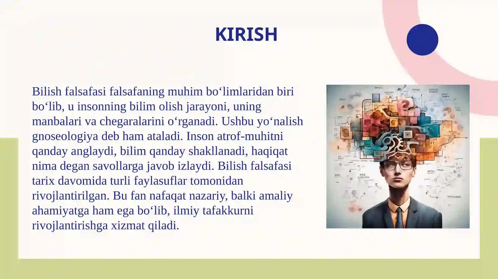 Bilish falsafasi 3