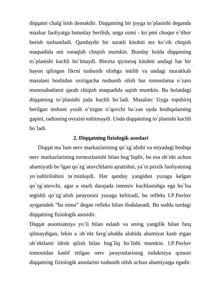 Diqqatning rivojlanishi va buzilishi 3