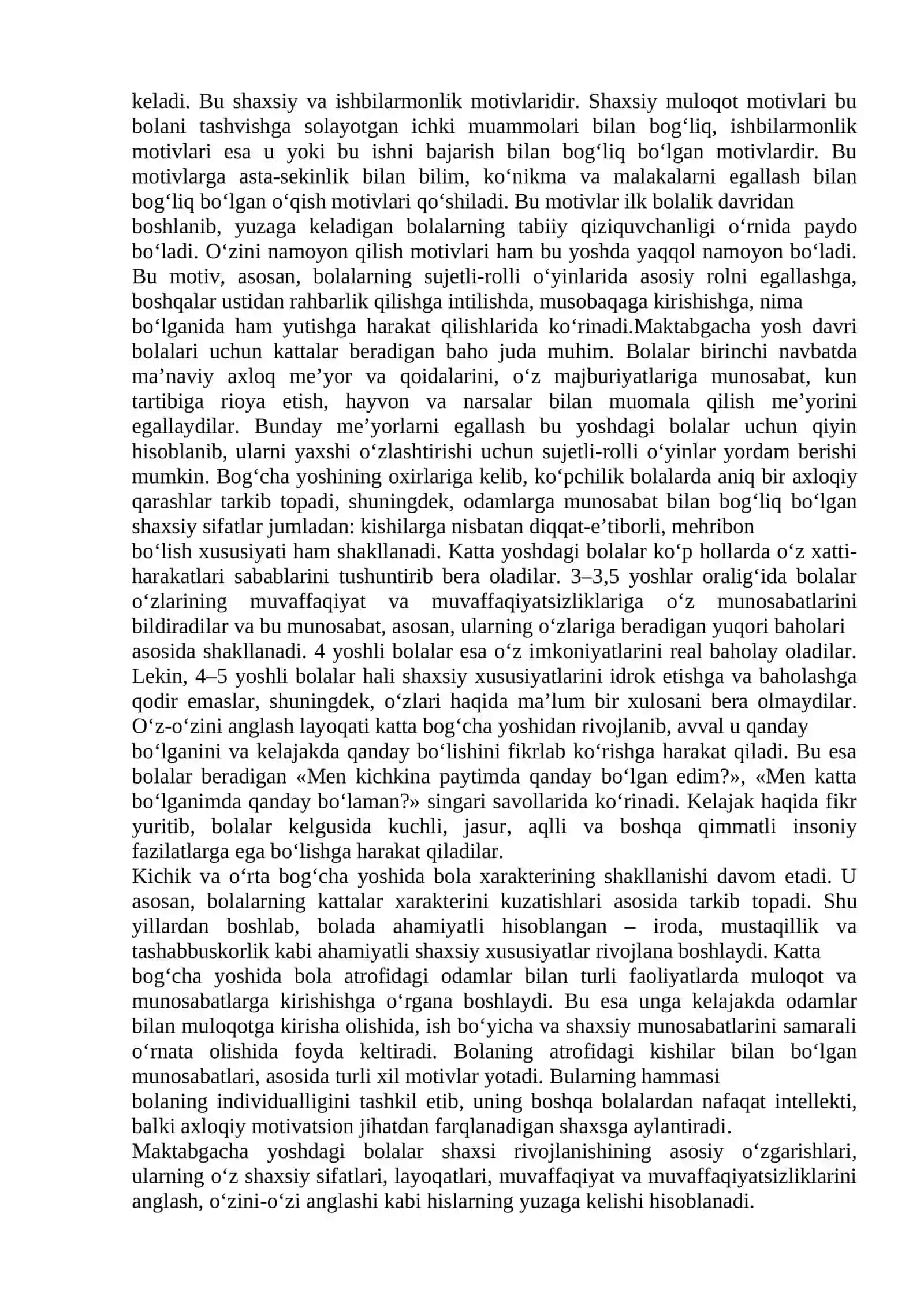 RIVOJLANISHNING PSIXOLOGIK XUSUSIYATLARI MAKTBACHA DAVR 3-6 YOSH 3
