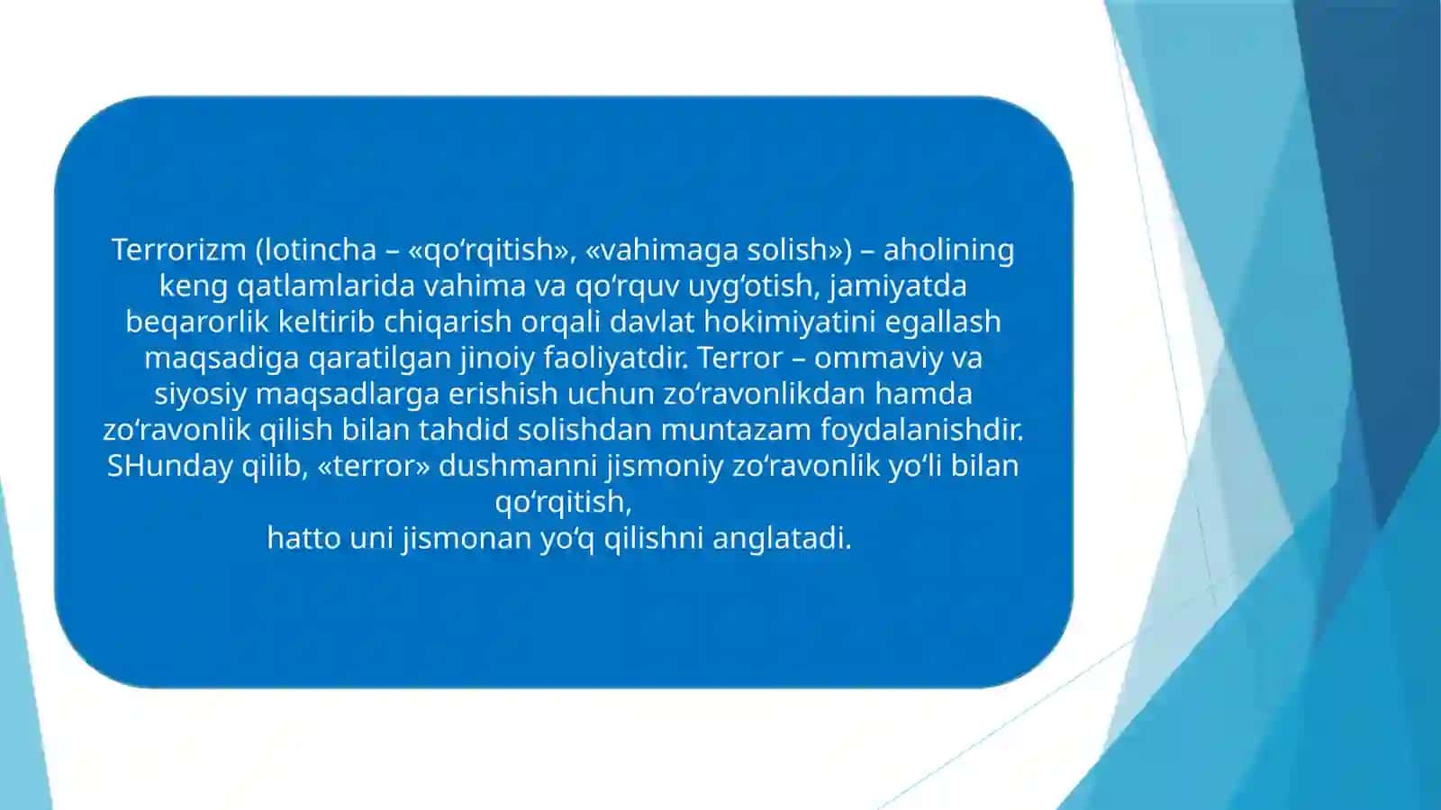 Xalqaro tashkilotlarning terrorizmga qarshi kurashining ahamiyati 3