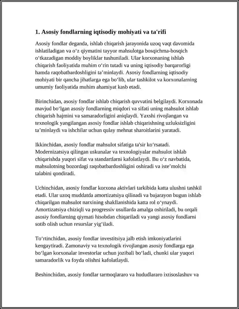 ASOSIY FONDLARNING IQTISODIY MOHIYATI VA AHAMIYATI 3