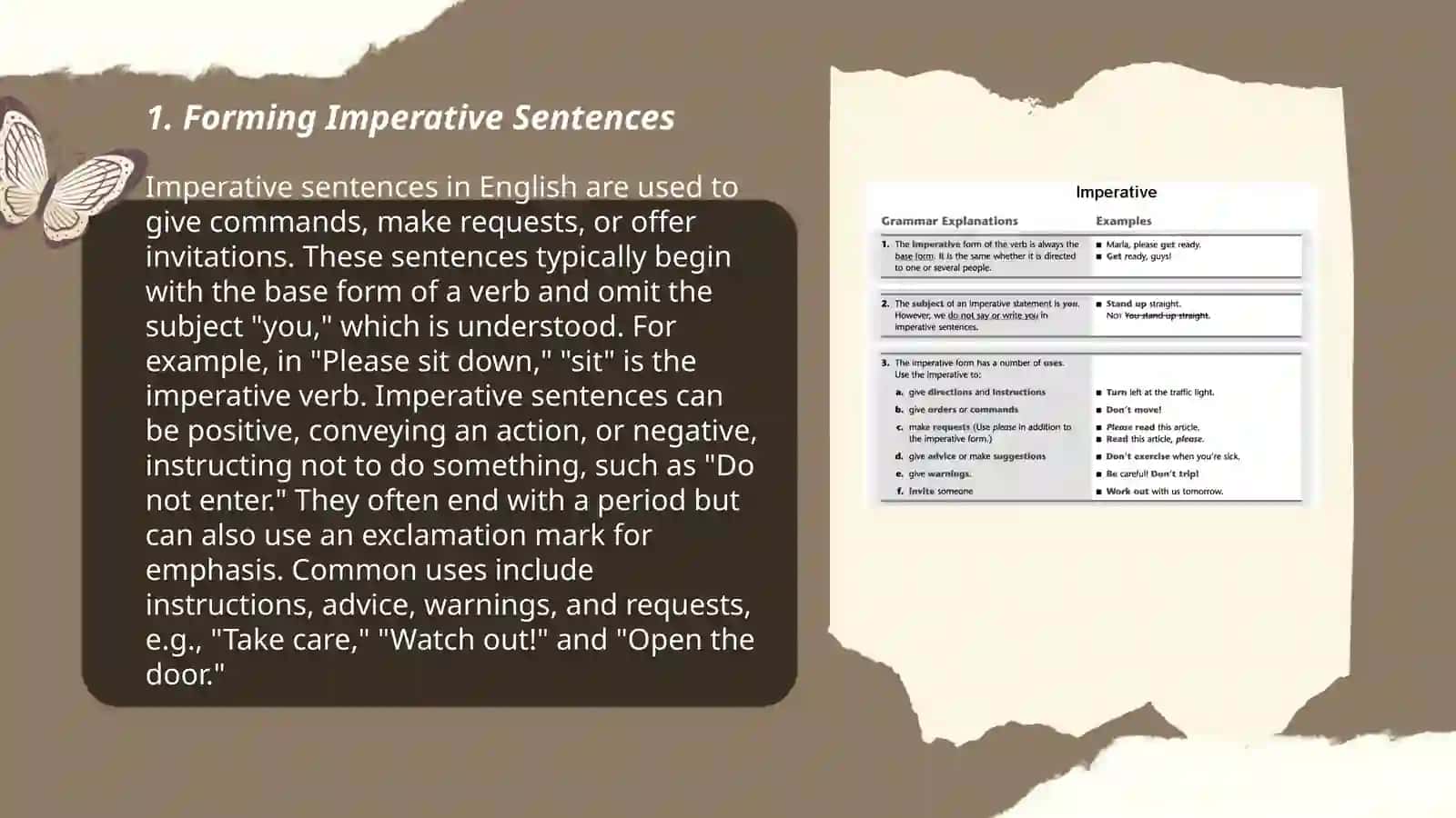 Imperatives 3