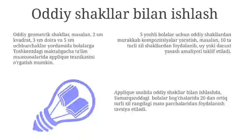 Maktabgacha yoshdagi bolalarni applikatsiya ishiga oʻrgatish 3