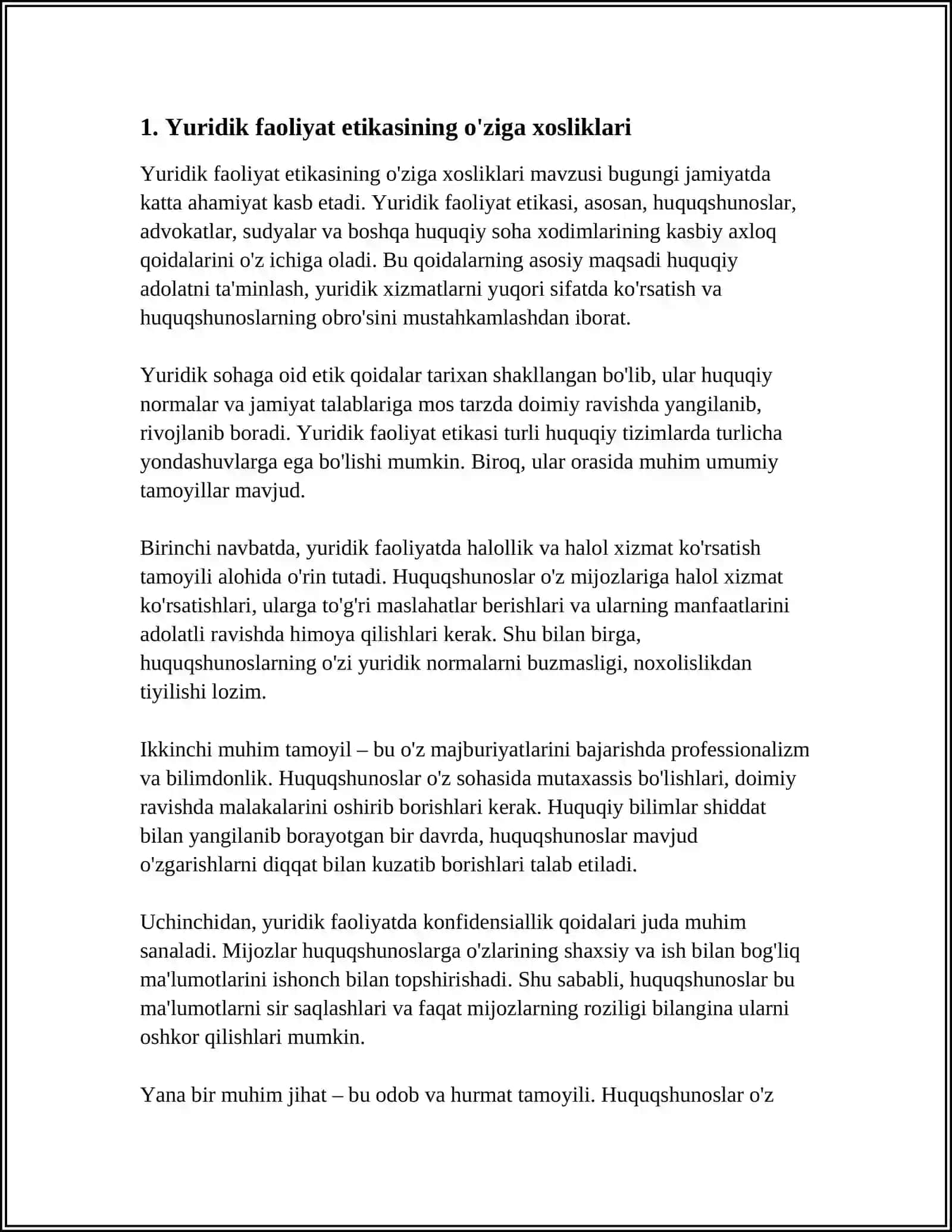 Yuridik Faoliyat Etikasi 3