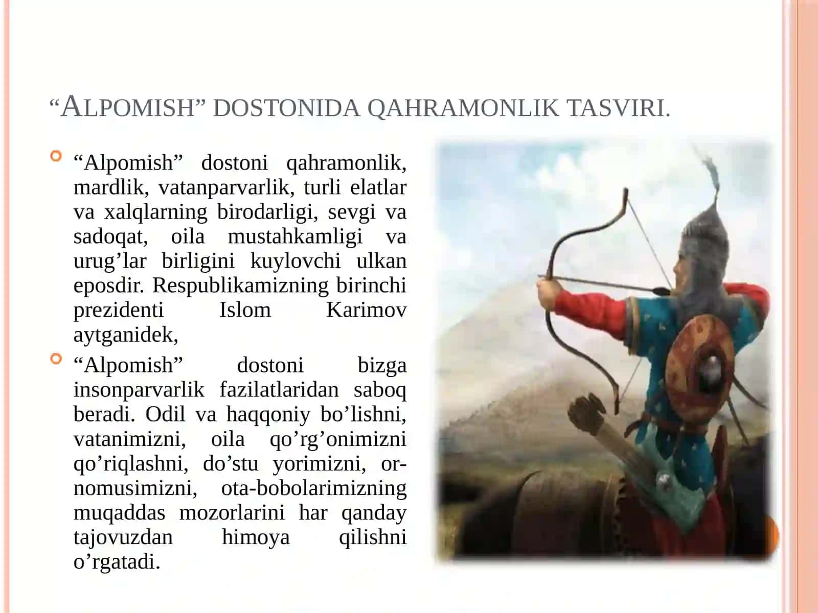 Xalq og‘zaki ijodi namunalarida qahramonlik mavzusi. 3