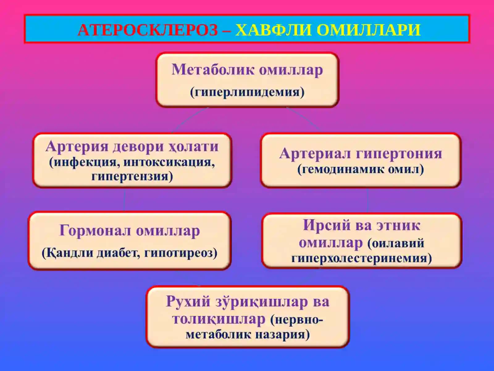 Атеросклероз. Гипертония касаллиги 3