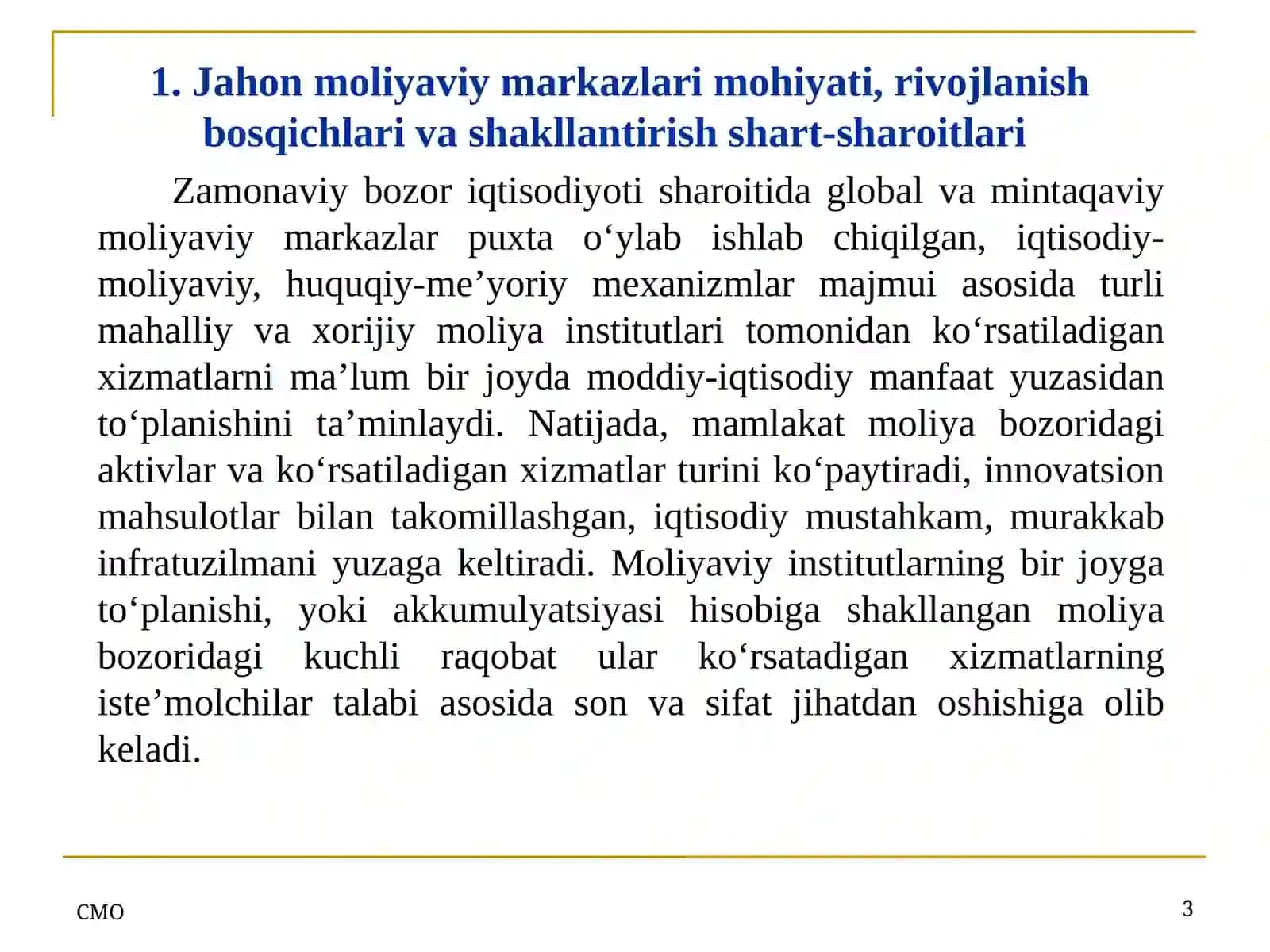 Xalqaro moliyaviy markazlar 3