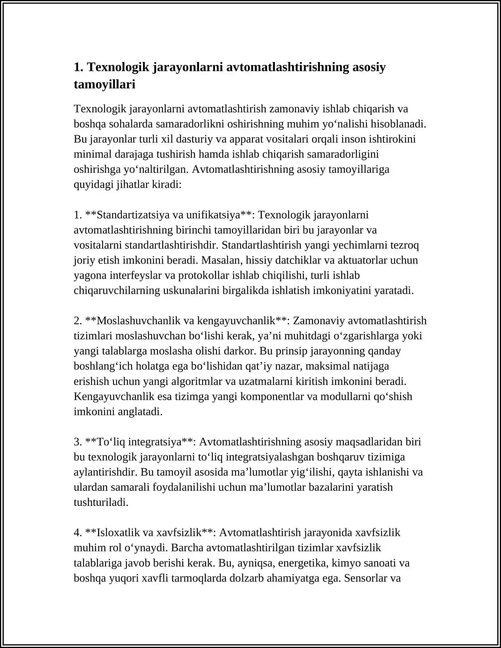 TECHNOLOGICAL PROCESSES AND THEIR AUTOMATION 3