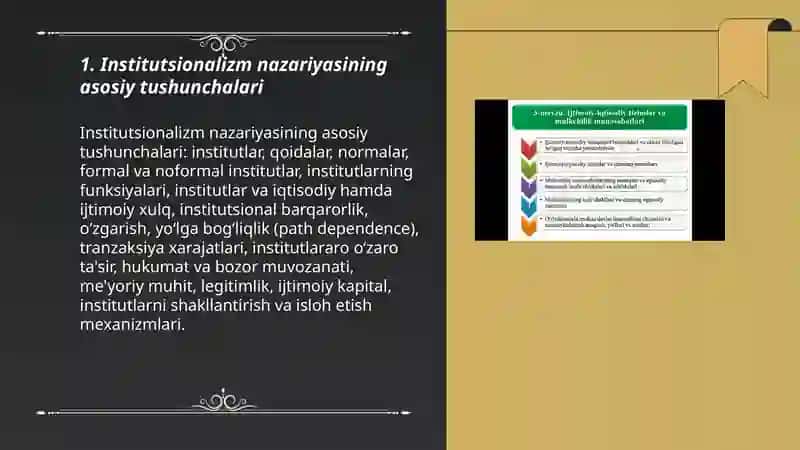 Institutsionalizm yoʻnalishi mohiyati va ahamiyati 3