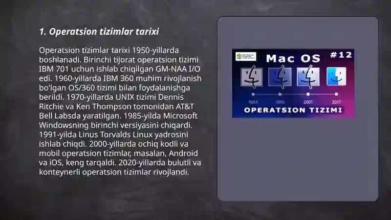 Operatsion tizimlar tarixi 3