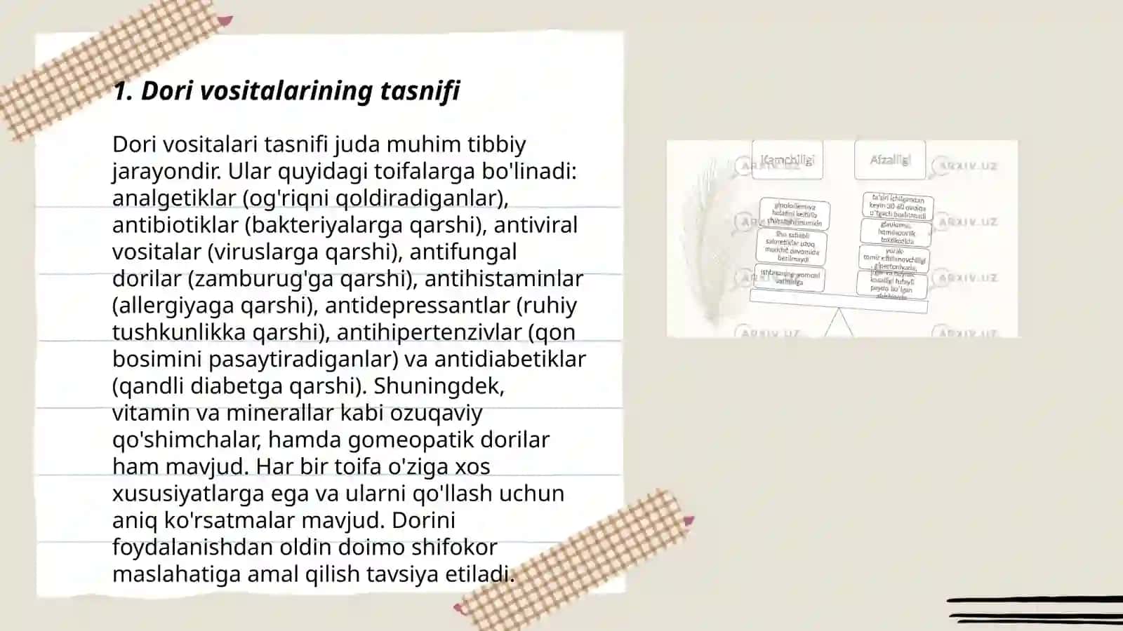 Dori vositalarining tasnifi 3