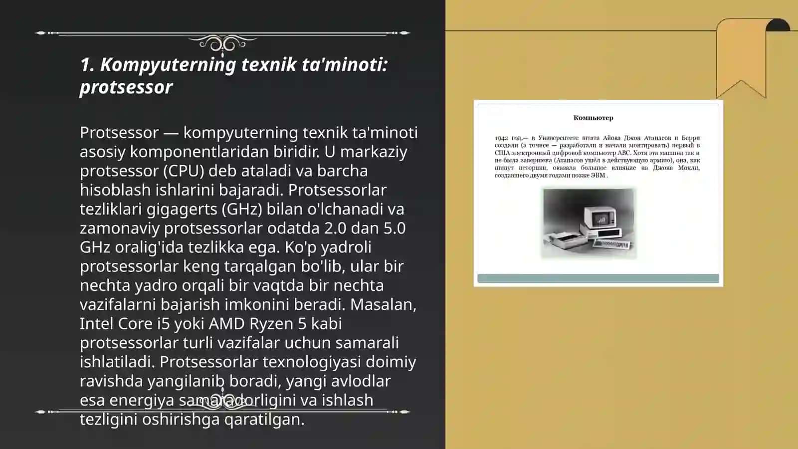Kompyuterning texnik ta'minoti 3