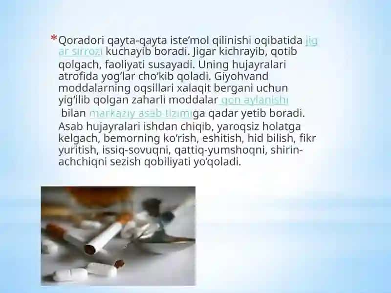 Giyohvandlikning inson organizmiga ta'siri 3
