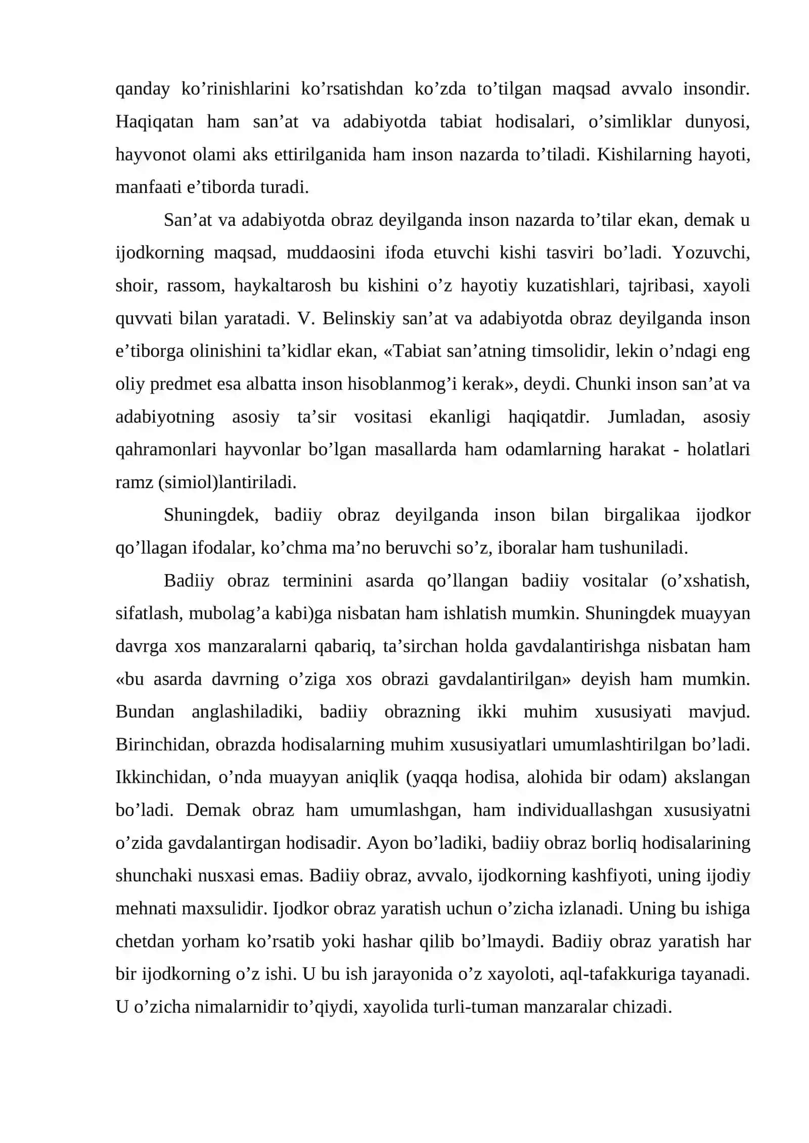 Obraz-ijodkor yaratgan inson dunyosining umumlashgan tasviri 3