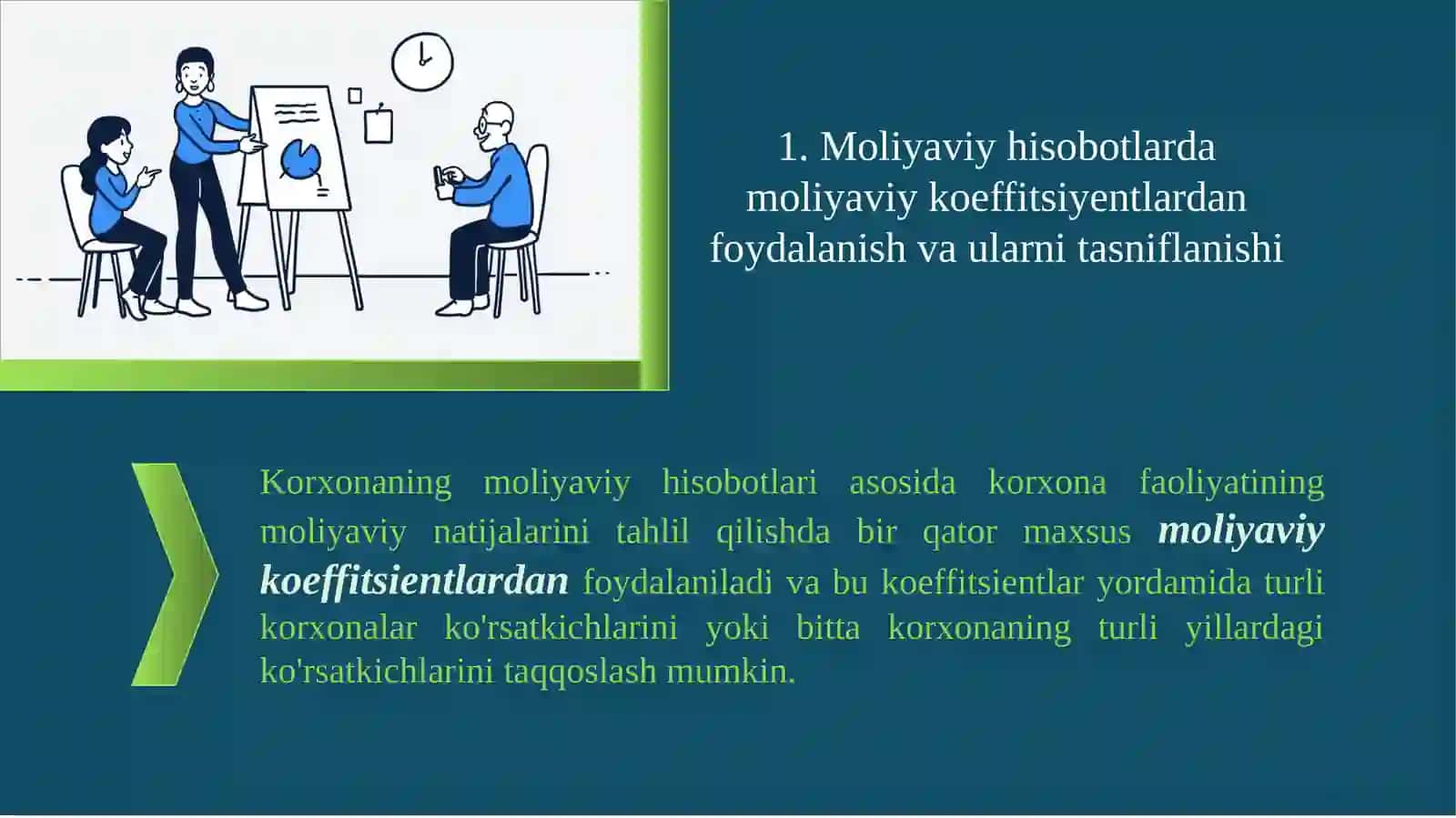 Moliyaviy hisobotlarda moliyaviy koeffitsiyentlardan foydalanish 3