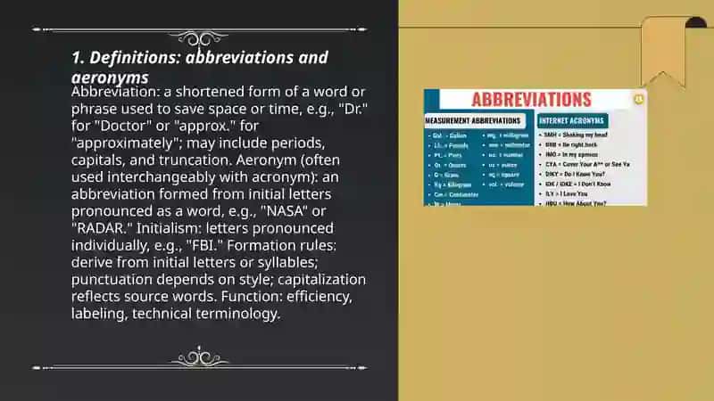 Abbreviations and aeronyms 3