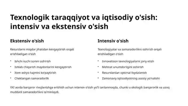 Texnologik Taraqqiyotning Iqtisodiy O'sishga Ta'siri 3