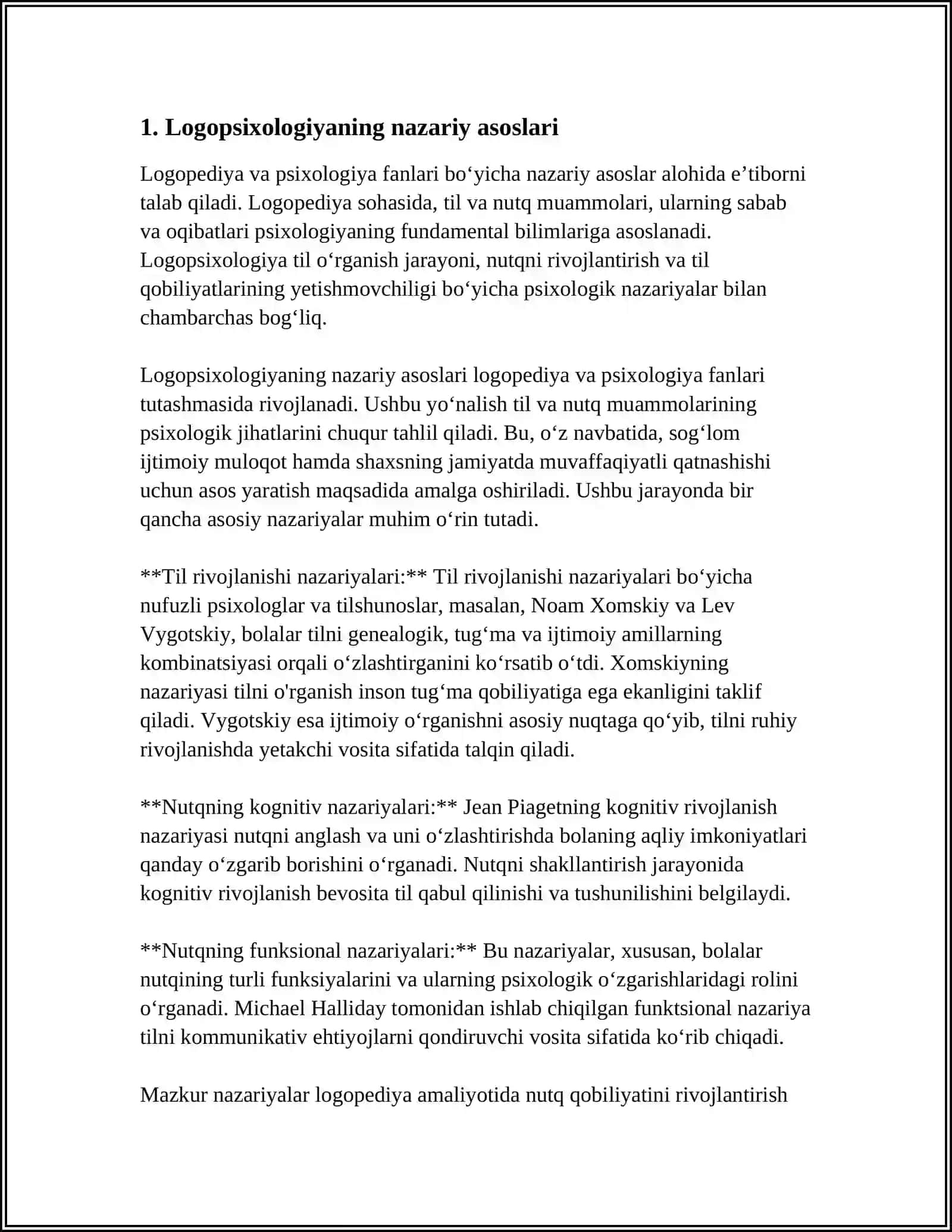 LOGOPSIXOLOGIYA VA PSIXOLOGIK KORREKSIYA METODLARI FANINING ILMIY-NAZARIY ASOSLARI 3