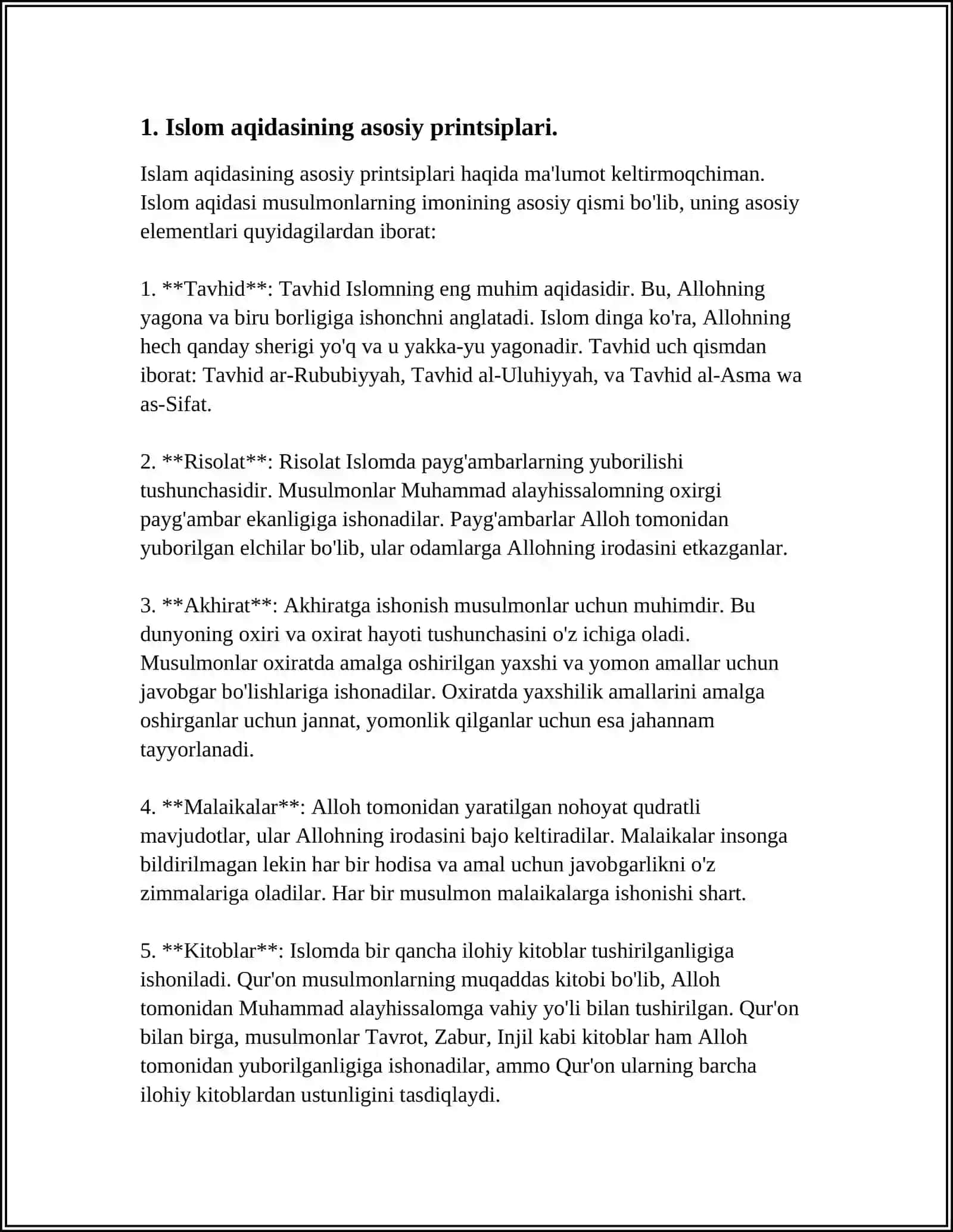 DINSHUNOSLIK FANIDAN ISLOM DININING AQIDAVIY YOʻNALISHLARI VA MAKTABLARI.MARKAZIY OSIYO TARIXIDA XANAFIYA MAZHABINING OʻRNI.OʻZBEKISTONDA FAOLIYAT YURITUVCHI DINIY TASHKILOTLAR MAVZUSIDA MUSTAQIL ISH 3