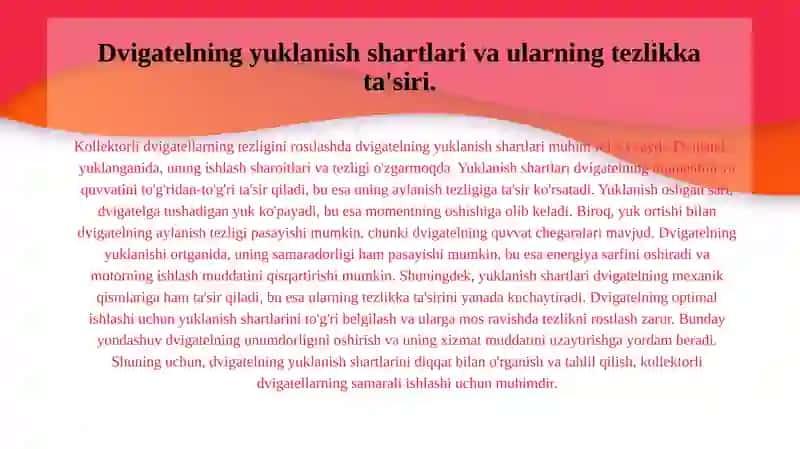 Kollektorli dvigatellarning tezligini rostlash usullari. 3