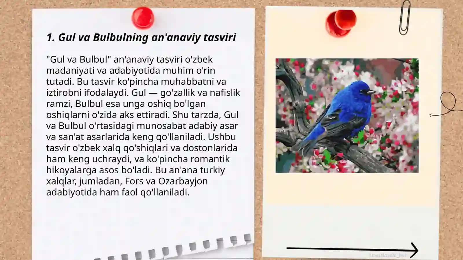 Gul va Bulbulning an'anaviy tasviri 3