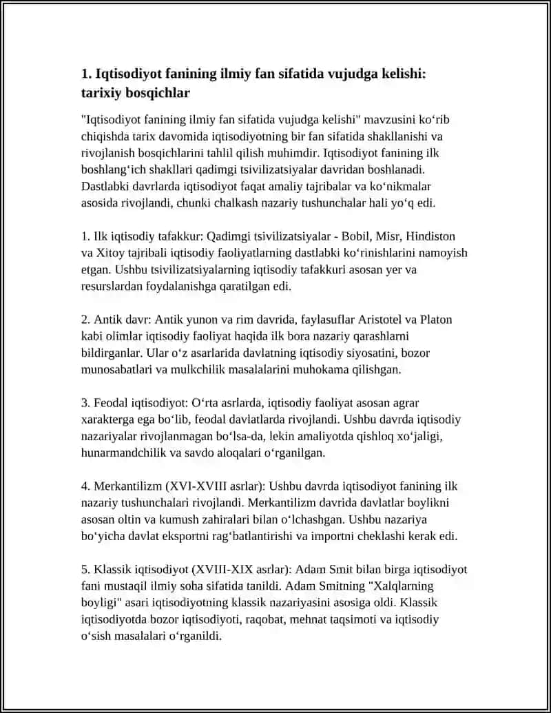 IQTISODIYOT FAN SIFATIDA SHAKLLANISHI VA OQIMLARI 3