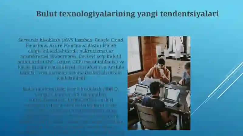 Bulutli texnalogiyalar va ular bilan ishlash 3
