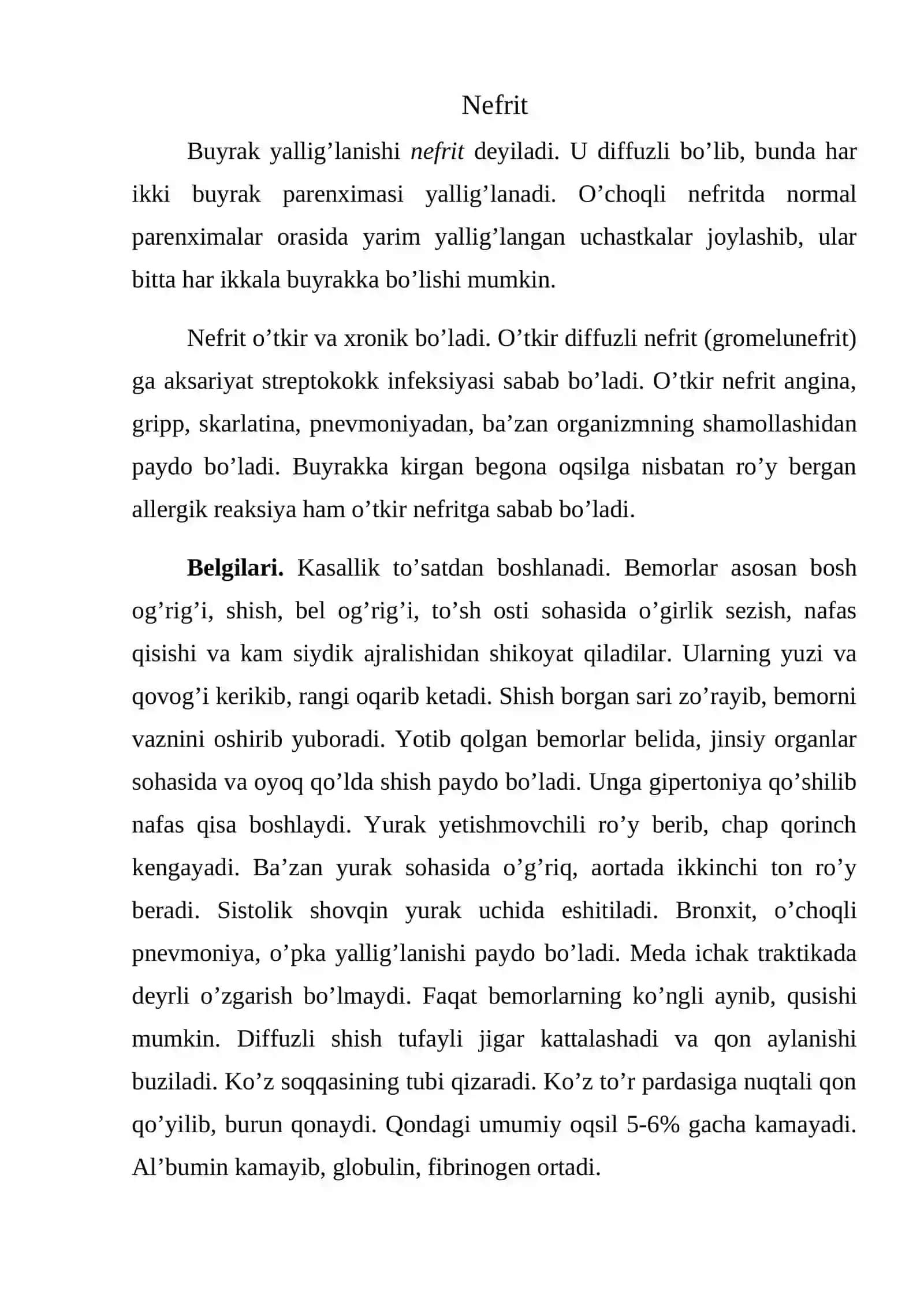Buyrak va siydik chiqarish yo’llarining kasalliklari 3