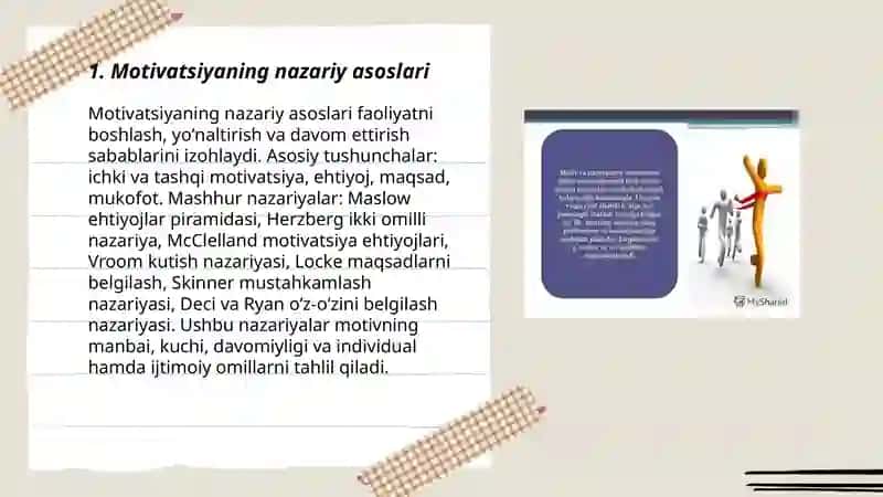 Motivatsiyaning nazariy asoslari 3