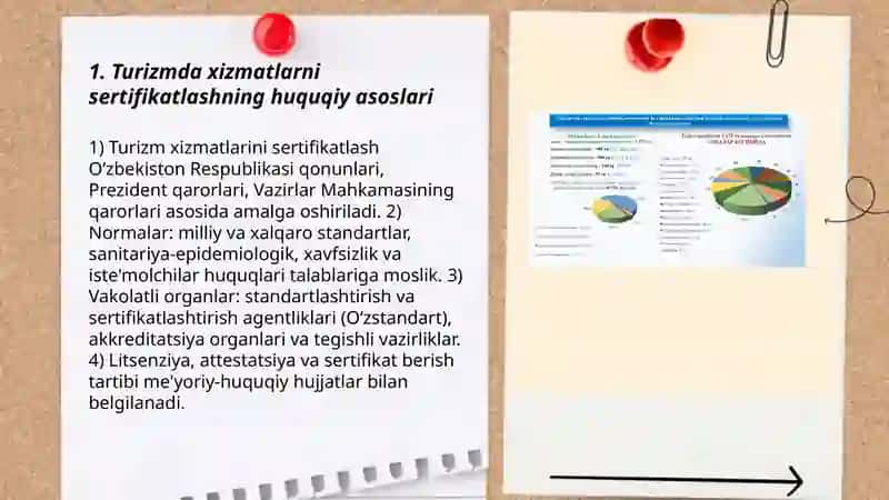 Turizmda xizmatlarni sertifikatlash va standartlash 3